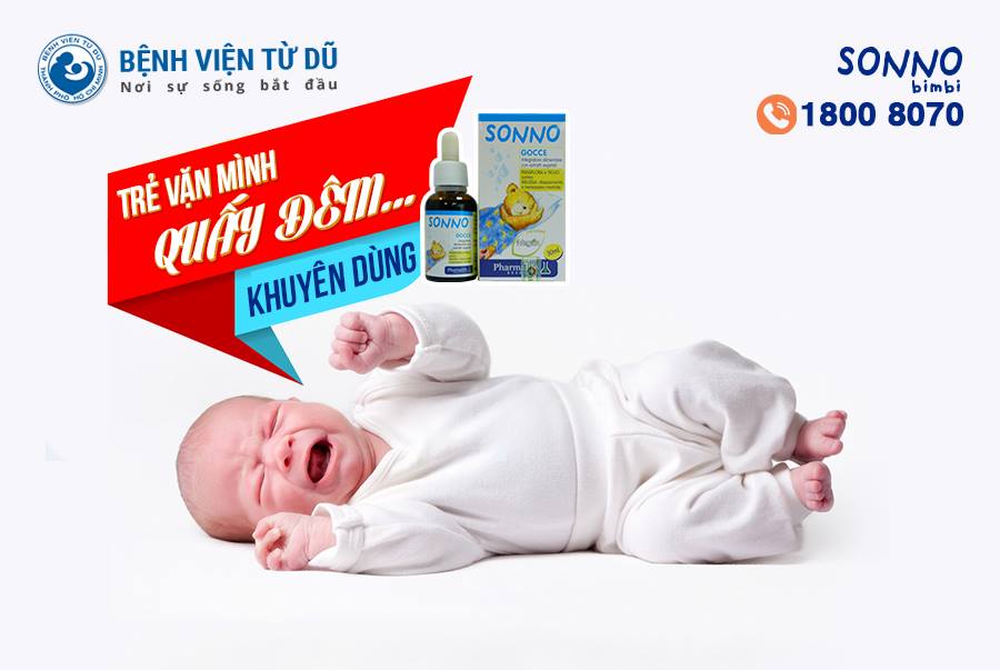 TRẺ KHÓ NGỦ, QUẤY ĐÊM: GIẢI PHÁP TỪ SONNO BIMBI 1 Tre vặn mình