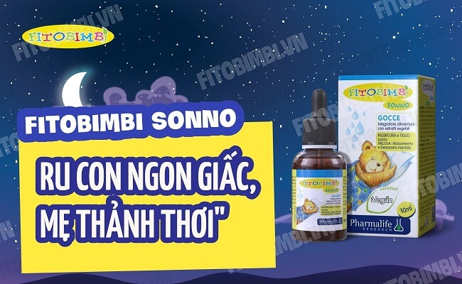 Sử dụng TPBVSK Fitobimbi Sonno giúp bé ngủ ngon giấc vào ban đêm 1